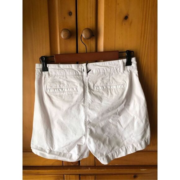 Boden Helena White Cotton Blend Womens Shorts US Size 4 - Picture 5 of 9